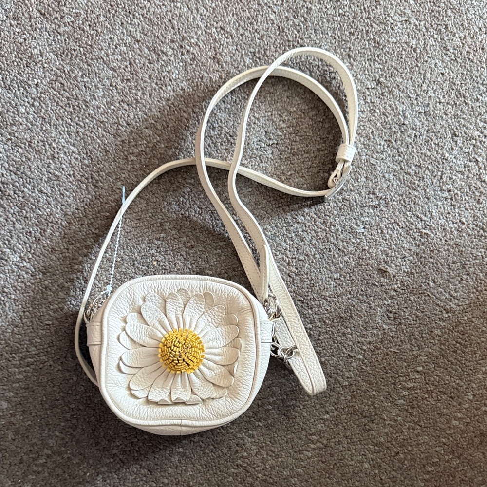 Brighton Floral Cream Crossbody Bag GUC